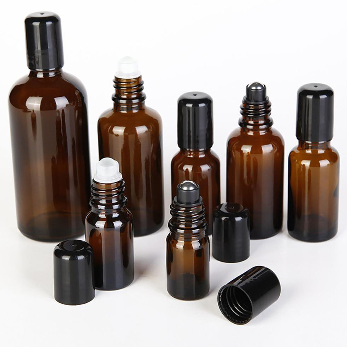 Attar Oil Roll On - 5/10/15/30/50/100 мл янтарный толстый стеклянный рулон